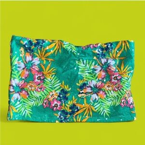 GLO Jeans Tropical Sequin Floral Tube Top NWT XL